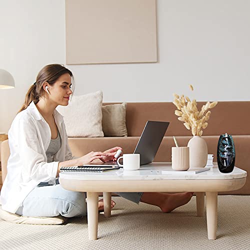 Bruleur encens cascade bleu en céramique avec 60 cônes et 1 coussin - 6