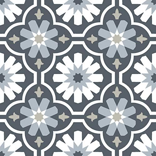 FloorPops FP2944 Sevilla Peel & Stick Floor Tiles, Multicolor