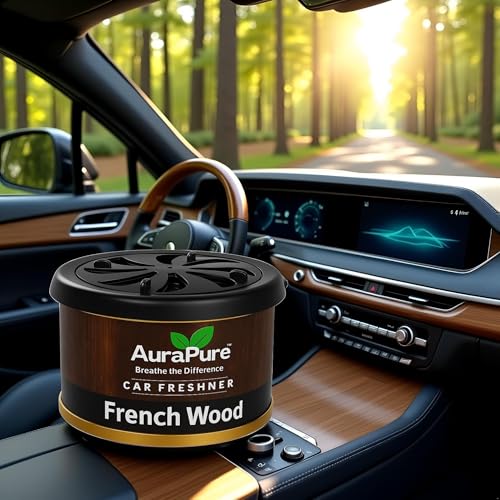 Image of Car Perfume Gel - French Wood Scent | Long-Lasting 40-Day Air Freshener for Dashboard & AC Vent | Luxury Gel-Based Car Freshner for Odor Removal | Premium Car Interior Accessory - 100g