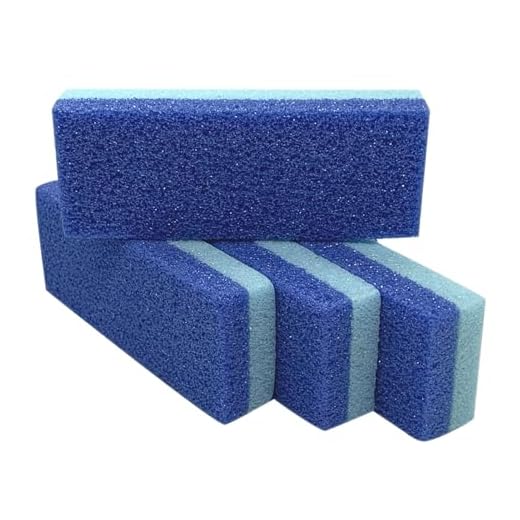 Maryton Foot Pumice Stone for Feet Hard Skin Callus Remover and Scrubber (Pack of 4) (Blue)