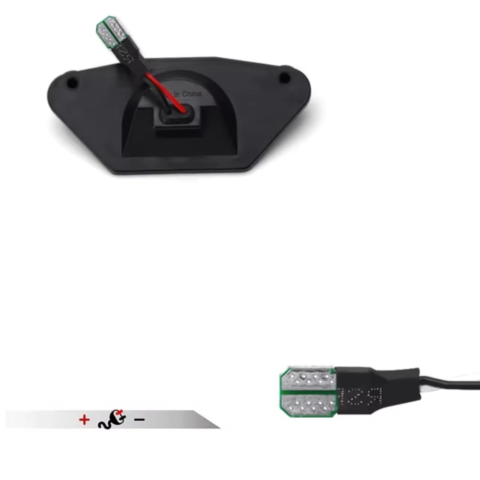 Conjunto de luz de matrícula para Pontiac Aztek 2001-2005 y Fiero 1984-1988. Bombilla de matrícula 16519986.