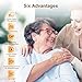 OTC Hearing Aids for Senior, Rechargeable Hearing Aids with Noise Cancelling, 4 Levels of Volume Adjustment, Easy to Operate and Clear Sound
