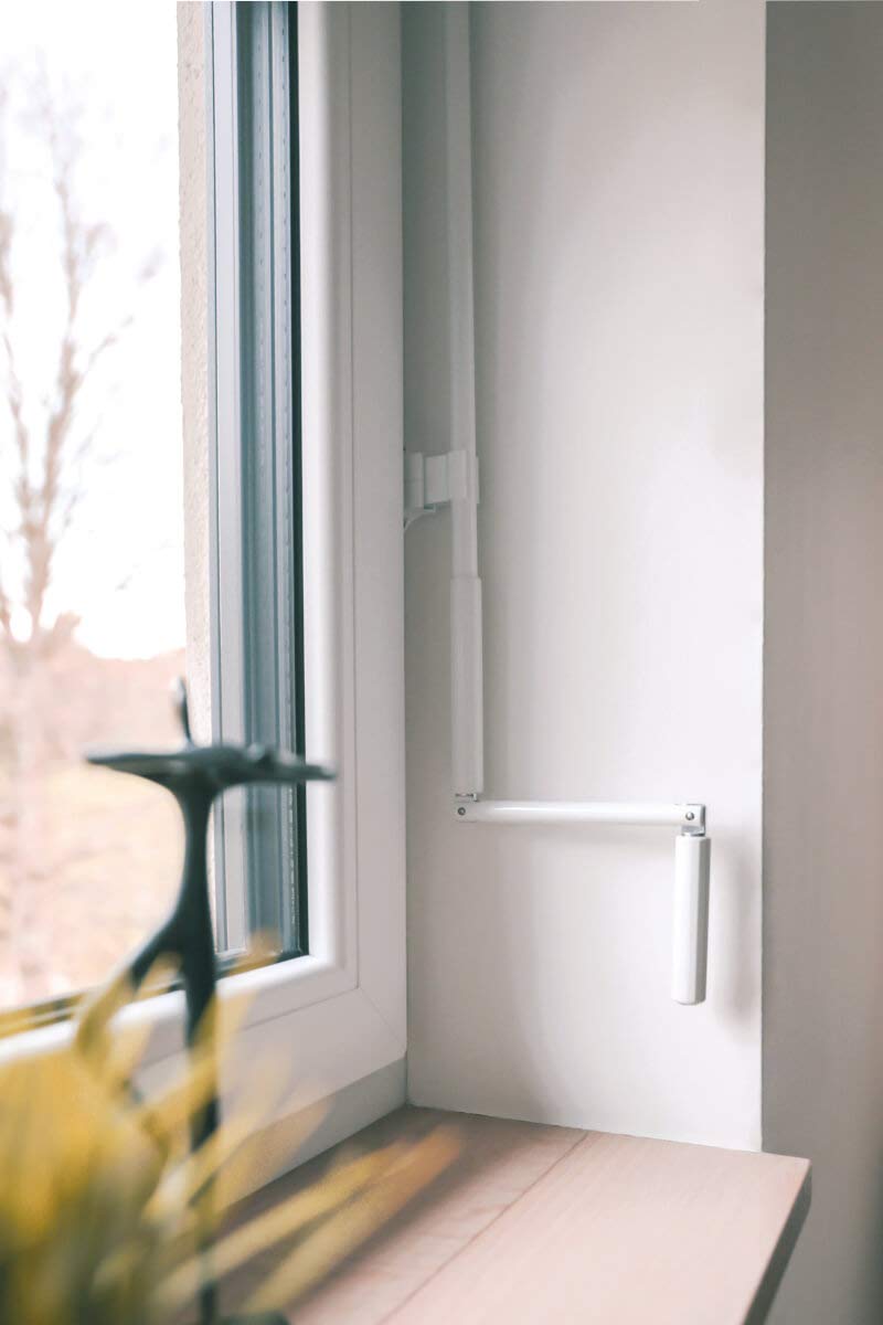 Schellenberg 11114 Biela con clip de seguridad DE, 140 cm, premontada, blanca
