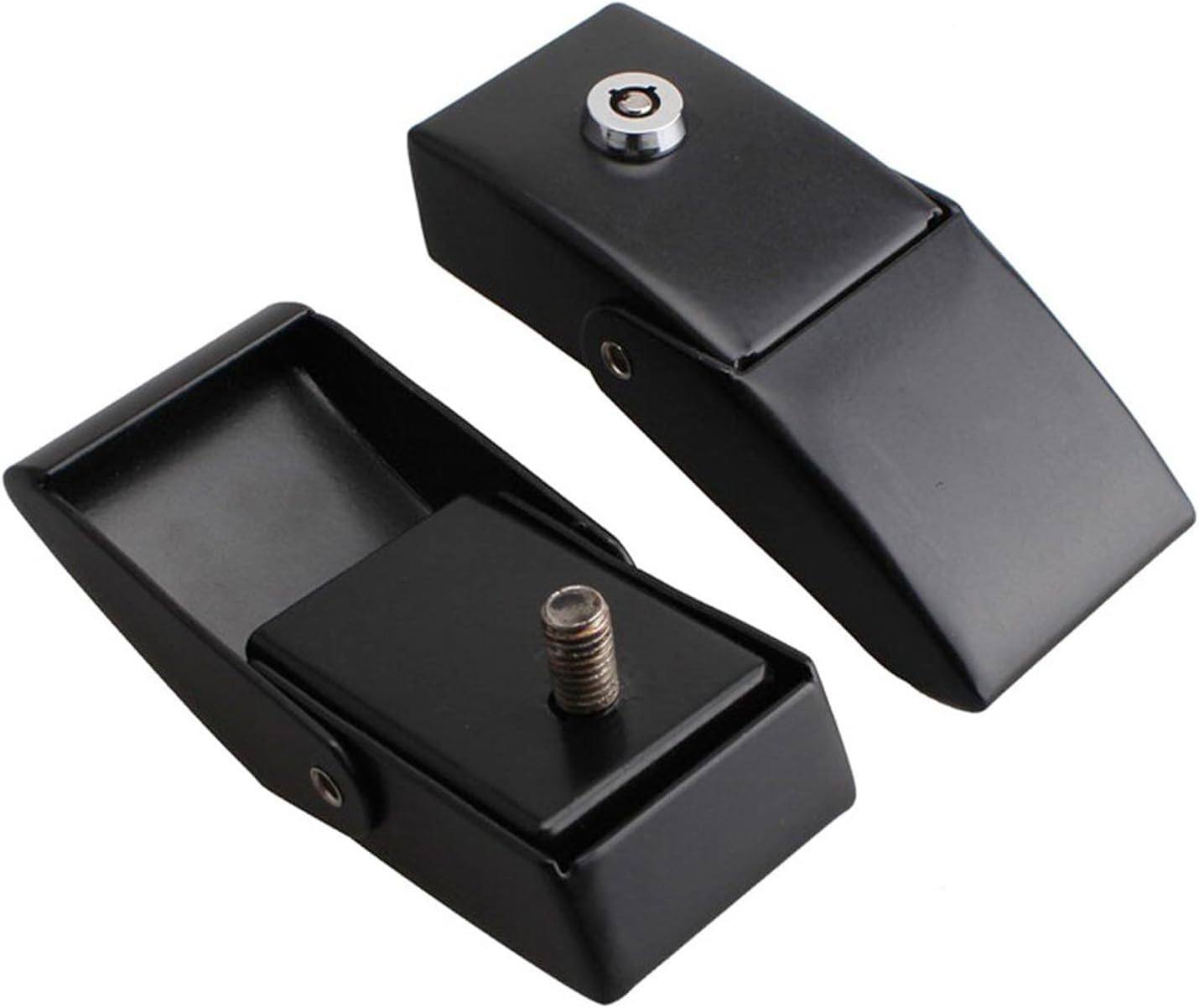 Hood Latches Locking Hood Catch Bracket Holder Fit for Jeep Wrangler JK JKU JL JLU Gladiator JT 2007-2024 Black Exterior Accessories