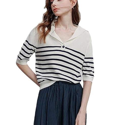 Women's Summer Tops Short Sleeve Casual Knit Top Lightweight Daily