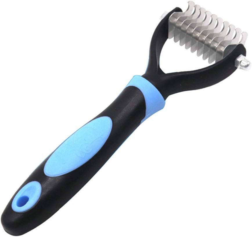 Amazon Wolfride 毛玉取り 犬用 ペットブラシ ペットコーム ペットぶらし 髪を结び用に最適 毛玉 ムダ毛取りコーム Absと11ステンレス歯 片面 ペット用品 抜け毛 厚い髪結び除去 長毛短毛兼用 グルーミング 小型 中型 大型 ブルー Gasea 毛玉取り専用器具 通販