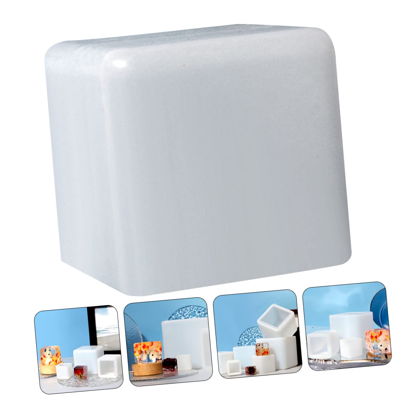 Operitacx 4pezzi Stampo Silicone Per Decorazioni Fai Da Te Stampo Epossidico Per Creazioni Artigianali Riutilizzabile e Facile Da Pulire Per Progetti Festivi e Regali Unici Misura