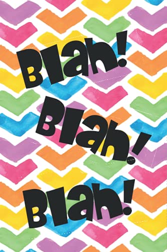 Blah Blah Blah Notebook A5 lined paperback