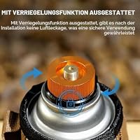 DINGFENG 2 Stücke Gaskartuschen Adapter BBQ Barbecue Gaskocher Adapter – Ansicht 4