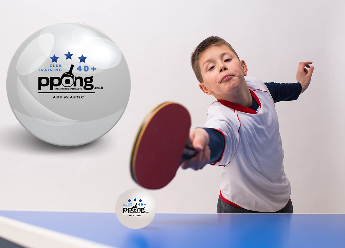 PRO SPIN Balles De Ping-pong Blanches 3 étoiles 40+ (lot De 24) | Balles D'entraînement ABS Haute Performance | Durabilité Ultime Pour Tables De Ping -pong Intérieur/extérieur