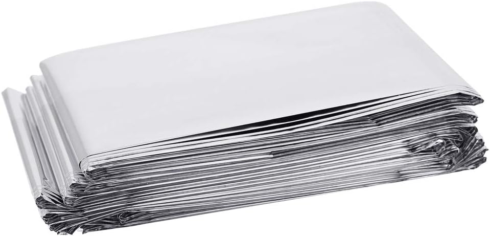 TANCUDER Plant Reflective Film, Two-Sided Foil Sheets, 210 x 120 cm / 82.68 x 47.24 inches Garden Greenhouse Grow Highly Reflective Cover Foil Sheets,Silver