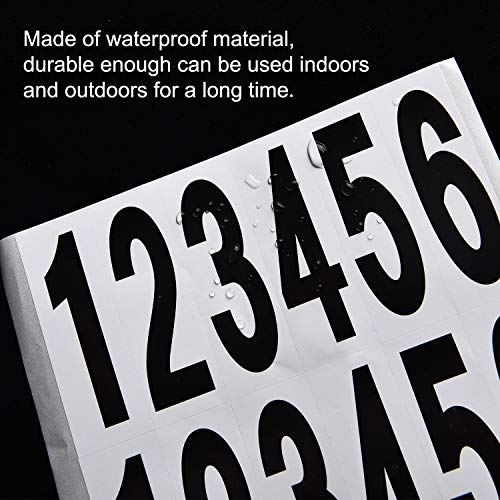 image for Outus 10 Sheets Mailbox Numbers and Letters Stickers Mailbox Door Hous