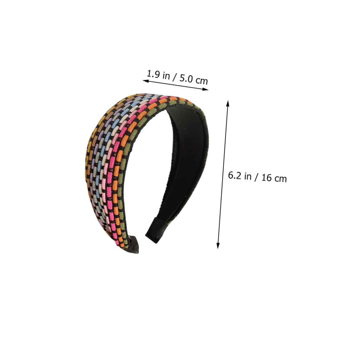 FRCOLOR 6 Piezas Diadema De Ala Ancha Diademas Versátiles Diademas Portátiles Bandas Anchas Para La Cabeza Trenzadas Para Anchas Para Tela