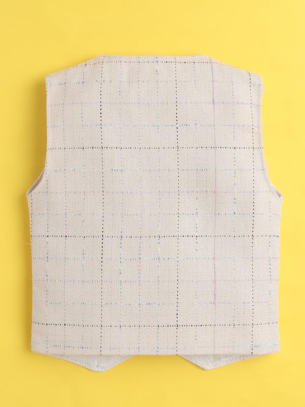 Ministich Kids-Boys Cotton Woven Sleeveless Waistcoat 1
