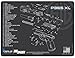 EDOG P365XL Gun Cleaning Mat - Schematic (Exploded View) Diagram Compatible with Sig Sauer P365XL Series Pistol 3 mm Padded Pad Protect Your Firearm Magazines Bench Surfaces Gun Oil Solvent Resistan