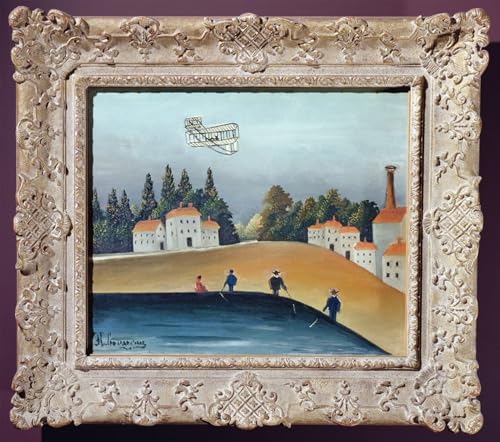 Affiche Henri Rousseau les pêcheurs à la ligne poster toile décoration murale 60x90