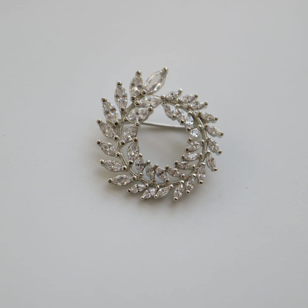 Spilla Fiore Spille Floreali con Strass e Spille per mollette da Donna Accessori di Abbigliamento in Metallo