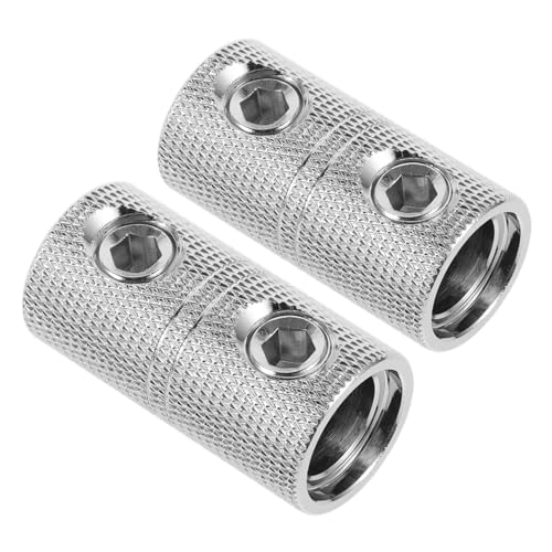 Alipis 2Pcs Brass Audio Butt Connectors Heavy Gauge Wire Couplers for Enhanced Power Splicing Terminals Compact Design for