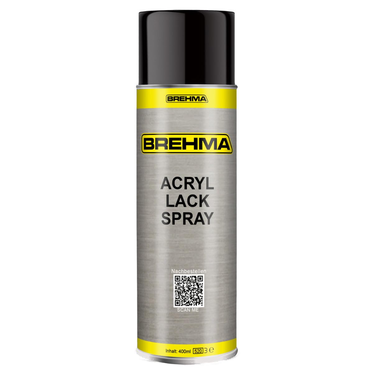 24x Acryl Lackspray Ral 9005 Schwarz glänzend Lack Farbe Sprühfarbe 400ml inkl. Griff