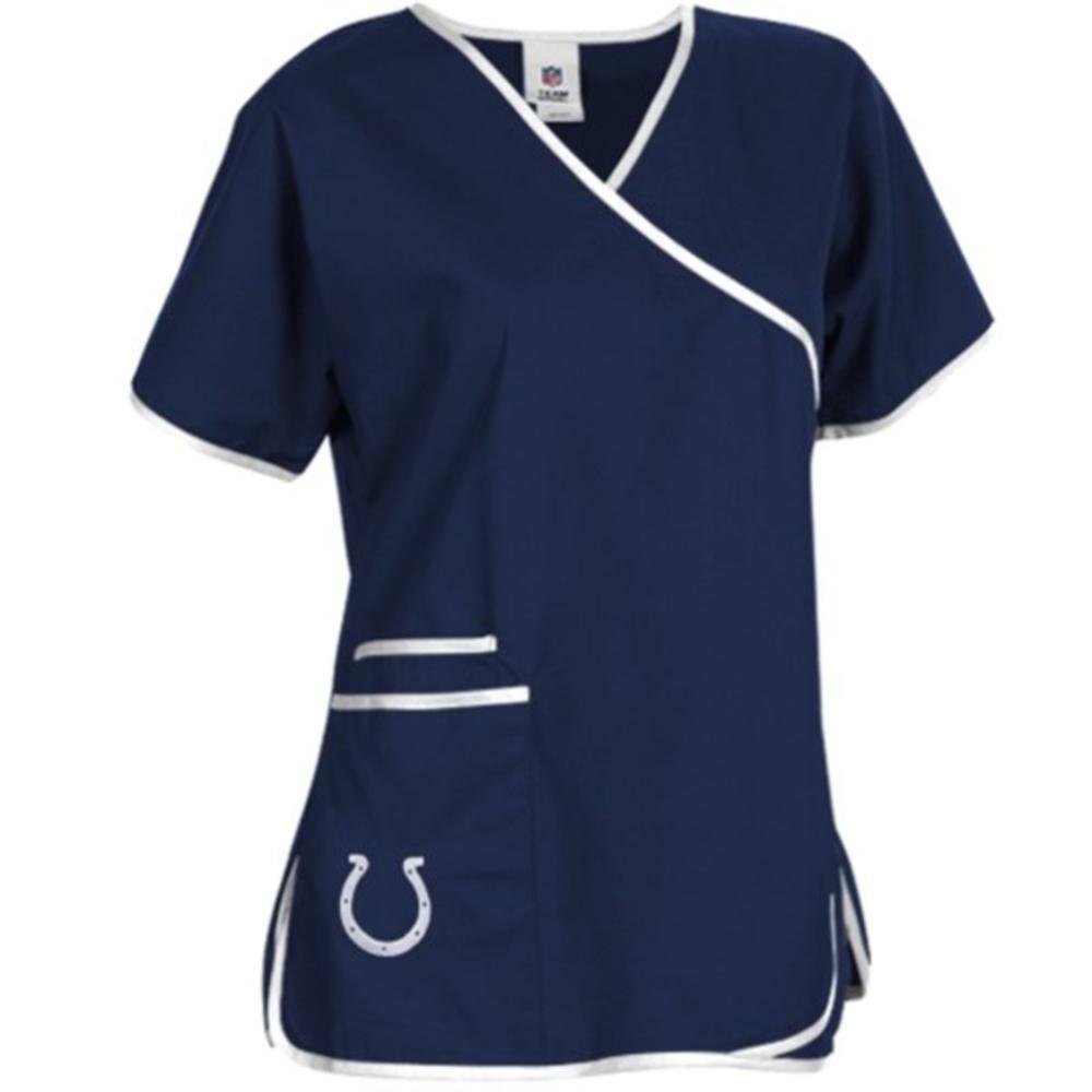 NFL womens Nfl Women's Mock Wrap Scrub Top