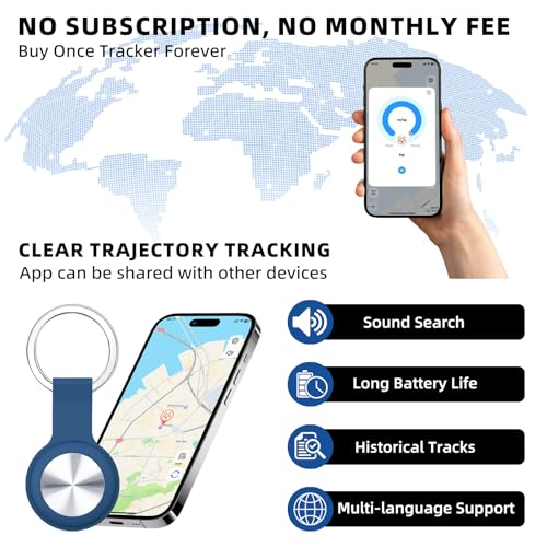 Tracker for Pets and Vehicles, Smart Dog and Cat Tracker Fits with iOS & Android, Real-Time Tracking & No SIM Card, No Subscription, Portable& Long Battery Life Locator - Image 4