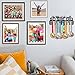 Resama Fashion Medal Hanger Holder Display Wall Rack Frame Shelf-Black Metal Medal Hanger Awards Ribbon Cheer,Gymnastics,Soccer Easy to Install