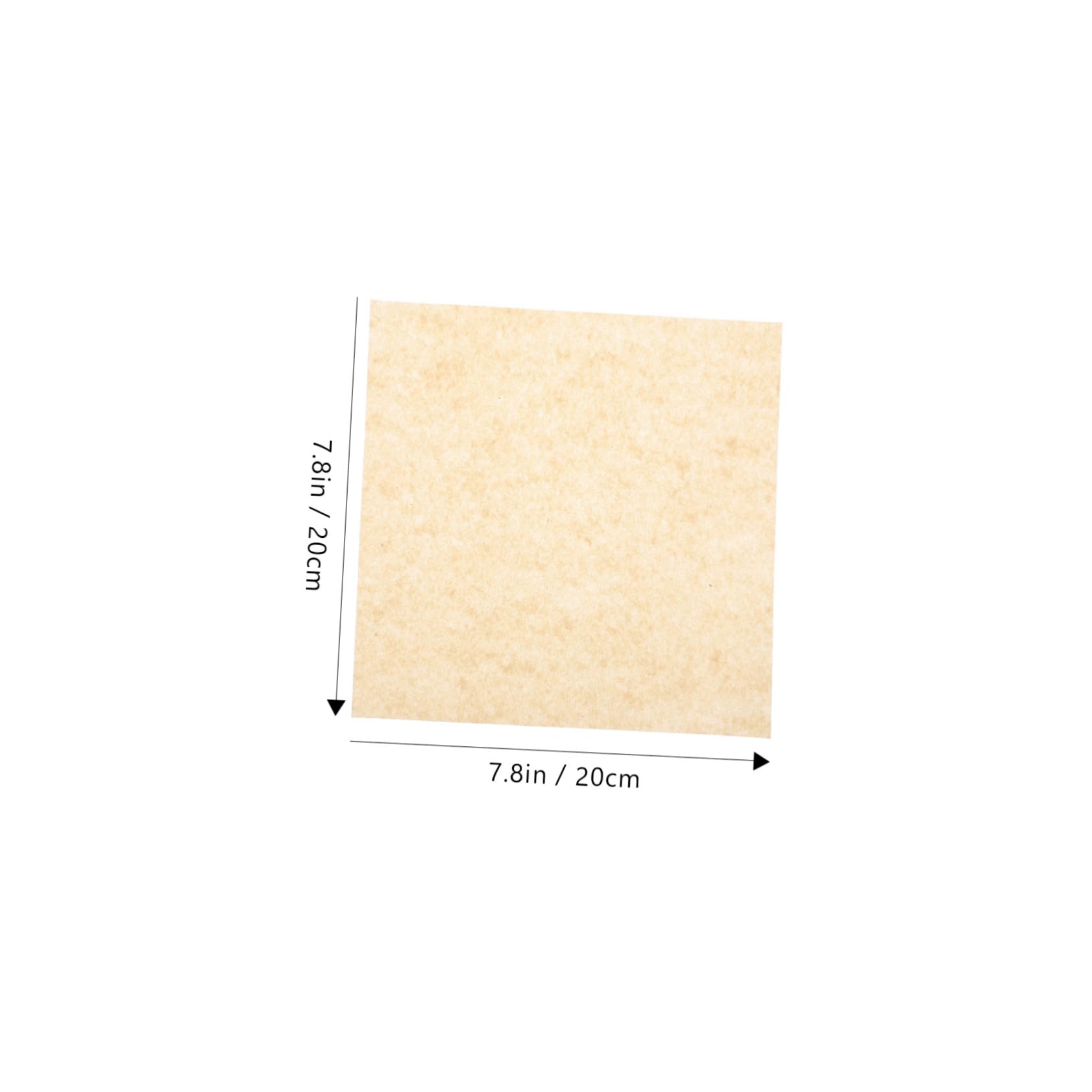 Carta da Forno Antiaderente 20x20 Cm in Carta Alimentare Resistente al Calore per Fritture e Snack, Assorbente Olio Cucina per Feste e Ristorazione, Confezione da 500 Fogli