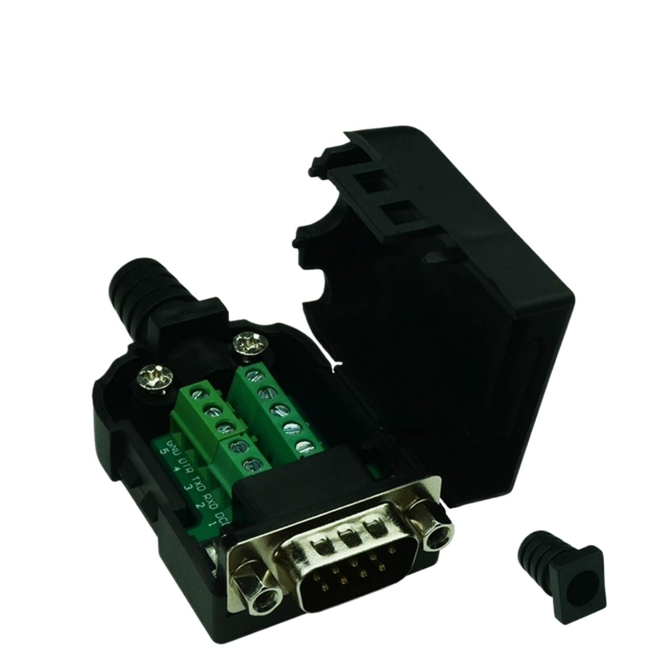 DB9 Solder-Free Connector DB9 Serial Port 9-pin Adapter Terminal RS232 Connector 485 Male and Female Connector