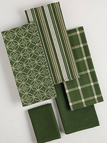 DII Sortiert, gewebt Küchenset, Baumwolle, graugrün, Dishtowel, 18x28 Dishcloth, 13x13, 5 – Ansicht 3