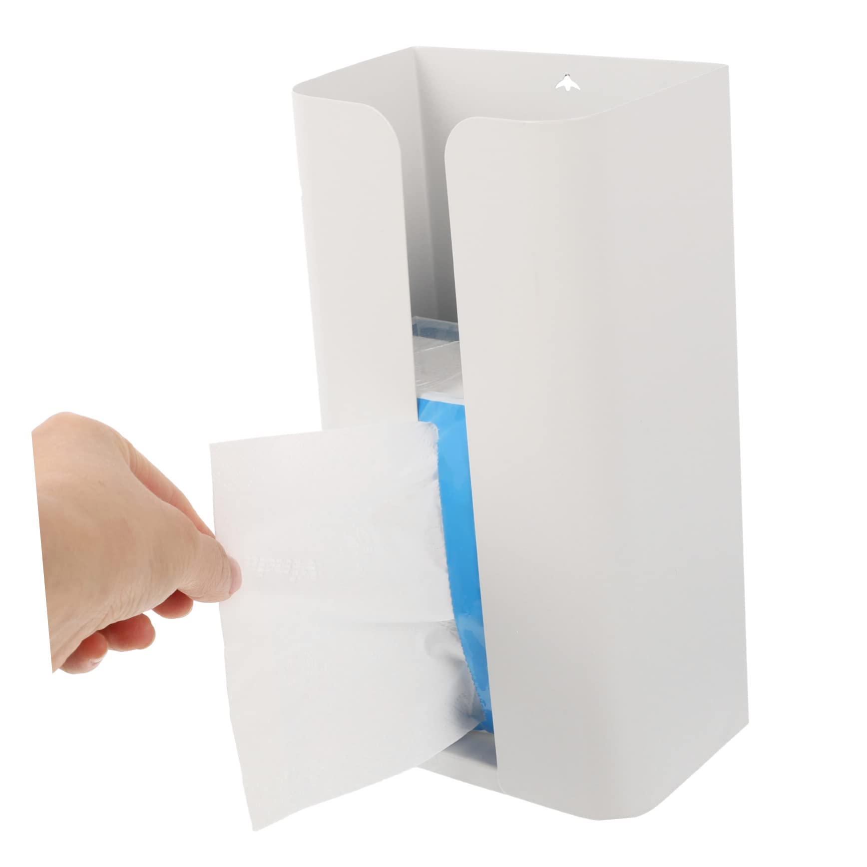 Distributeur Blanc au Acier Magnétique Mouchoirs Carbone