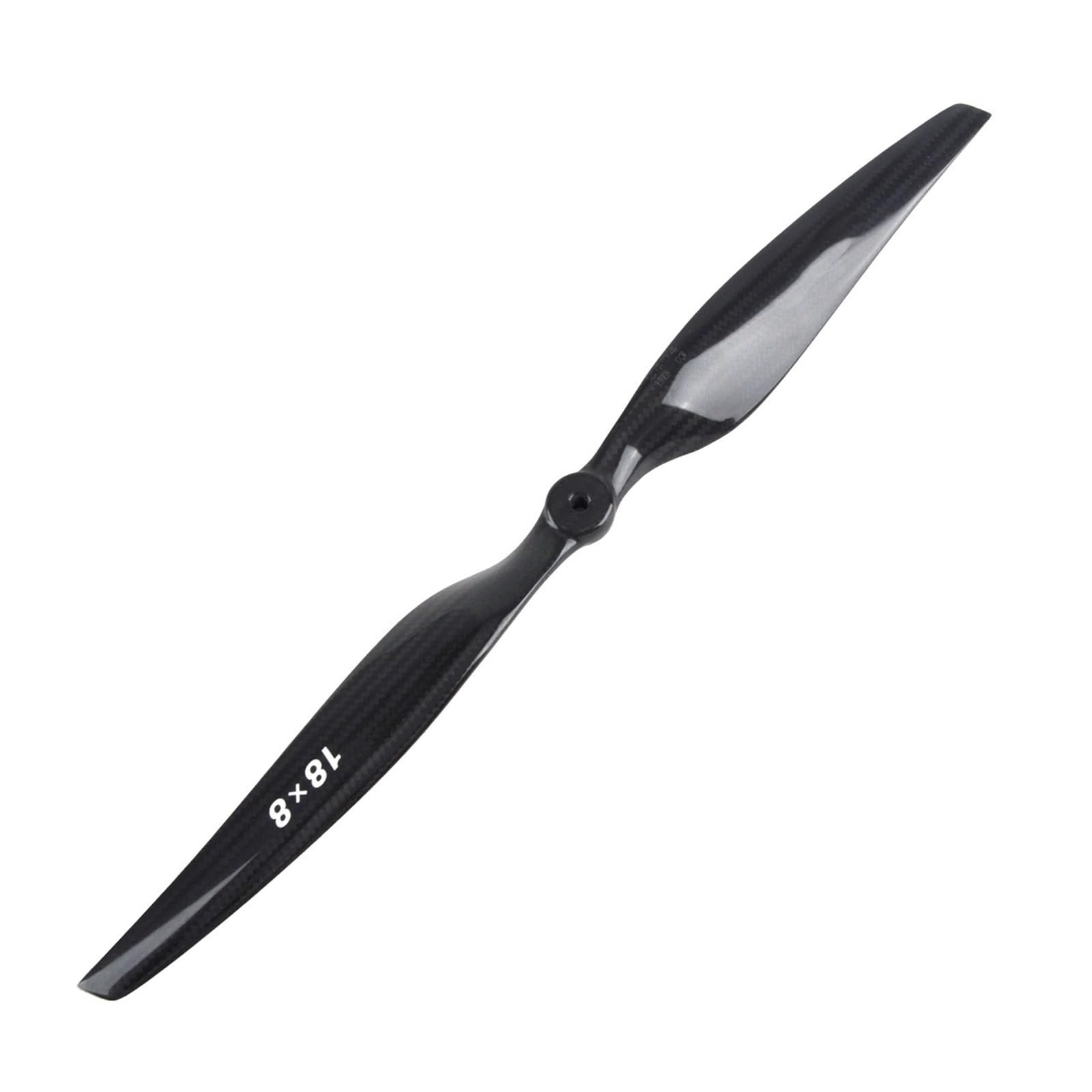 Hélice de avión RC Fibra Carbono 18x8 19x10 20x10 22x10 Tejido aeroespacial, Compatible con Motores(1808E-CF)