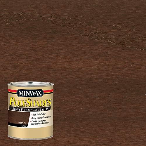 Minwax 613960444 Polyshades Stain Polyurethane Quart Honey Amazon Com