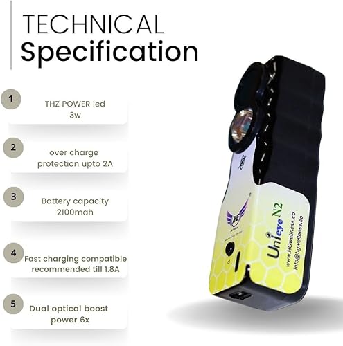 Miniatura 2 de Agarra el buscador de venas infantiles UnieyePro para niños pequeños dispositivo de transiluminación. 2.6 W con LED de potencia THZ y refuerzo