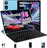DMOAO Tablette 10 Pouces Android 15 avec 30 Go RAM + 2 to ROM...