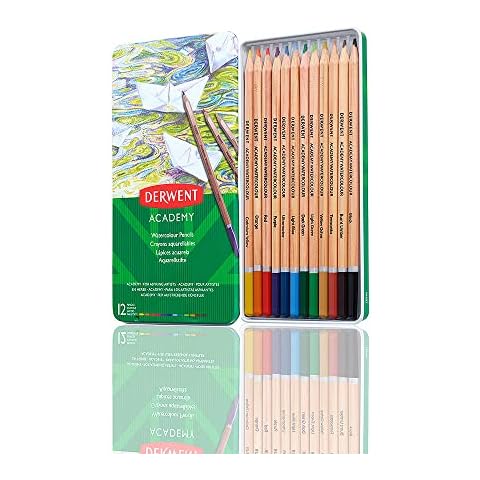 Derwent Academy Watercolour Pencils Set of 12 Cover