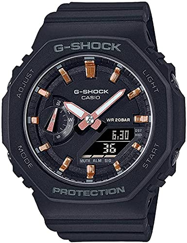 G-Shock Casio GMA-S2100-1AER - Reloj de Pulsera para Hombre, Correa de Resina Deportiva de Cuarzo, Esfera Negra Digital Negra