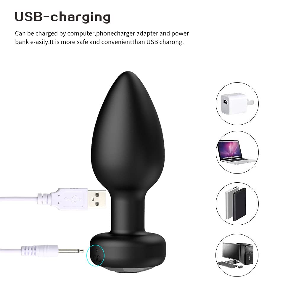 mini dildo Puffer Soft Vibration Remote Control Inflatable Anal Plug – honeysx main image 0