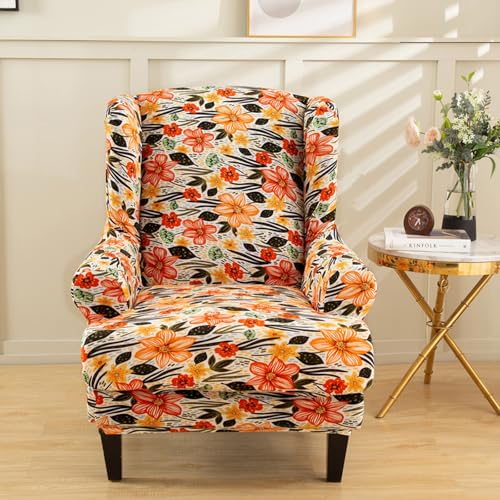 Housse de chaise wing back lavable pour protéger des animaux