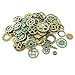 Czorange 100 Gram Mixed Color DIY Metal Steampunk Gears Charms Pendant Clock Watch Wheel Gear for Crafting Jewelry Making Accessory