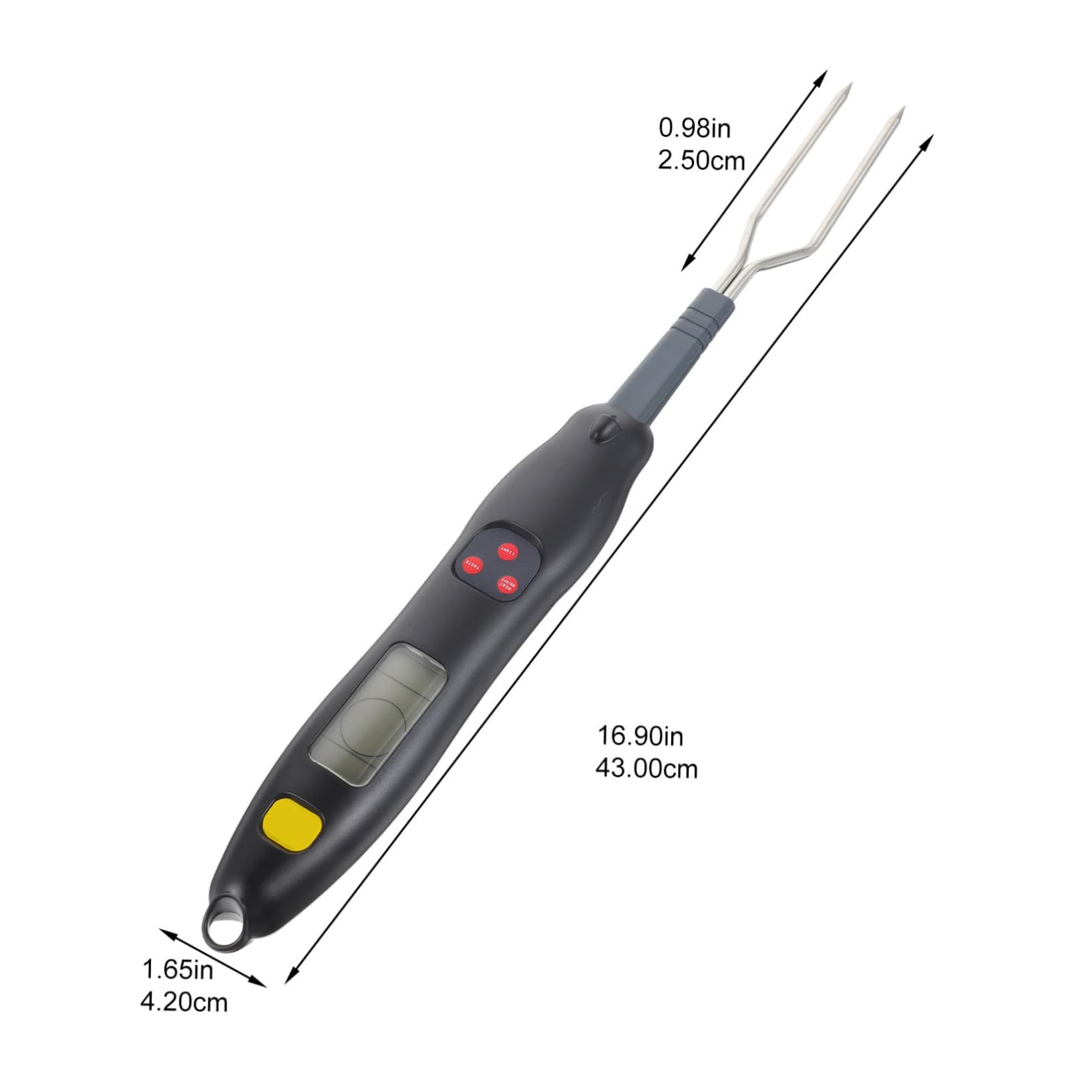 Digital De Barbacoa Indicador De Temperatura Tenedor De Cocina Para Medir Inoxidable Para Bbq y Asados Exteriores