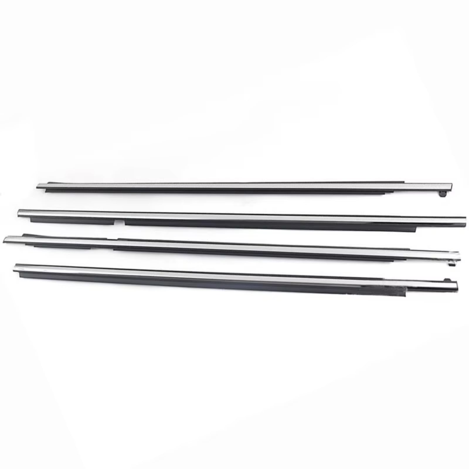 Iukmrt Chrome For Toyota For Land For Cruiser For Lc200 2008-2016 Outside Weatherstrip Window Glass Seal Door Belt Weather Strip Car Door Seal Protector(Chrome)