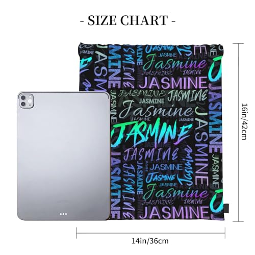 Custom Name Drawstring Bag for Men Women, Personalized Drawstring Backpack with Name, Customized String Bag Gym Drawstring Bags Gifts for Gym Traveling Yoga3