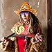 Yahenda 4 Pcs Halloween Pimp Costume Accessories Include Tiger Print Hat Dollar Scepter Pimp Cane Dollar Necklace Retro Sunglasses for Men Women 80s 90s Halloween Dress up Parties