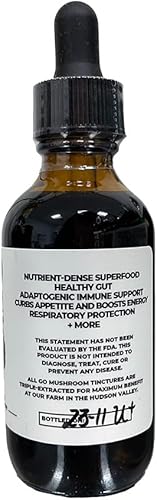 Miniatura 3 de Chaga Tincture - Suplemento de hongo corporal fructífero extraído doble para apoyar el sistema inmunológico - Apoyo rico en nutrientes Chaga y