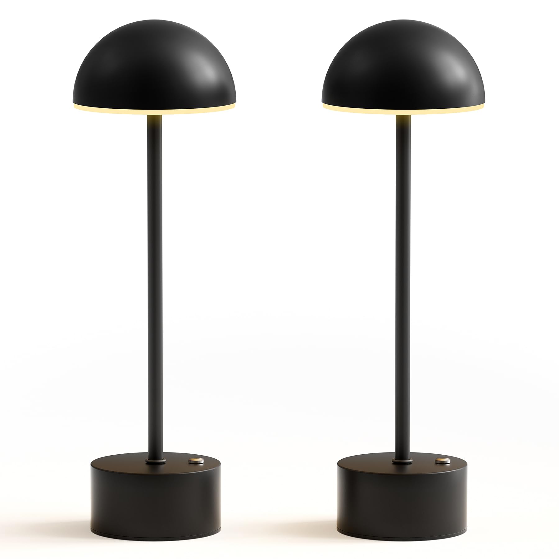tomons Lampada da Scrivania LED Senza fili Ricaricabile, Dimmer touch 2700-5000K, Controllo Touch, Lampada da Tavolo per Giardino, Tavolo da Pranzo, Camera da Letto e Studio