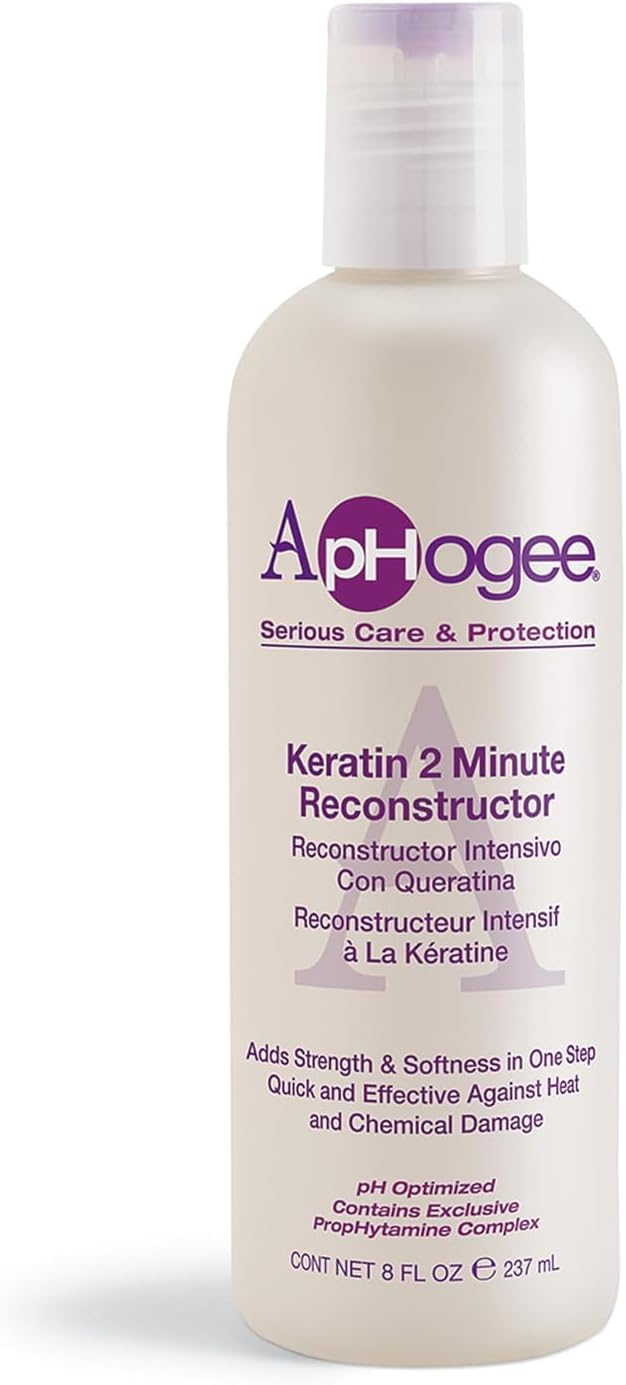 Keratin 2 Minute Reconstructor, 8 fl oz – Deep Conditioner for Color-Treated & Heat-Styled Hair, Smooths & Adds Shine