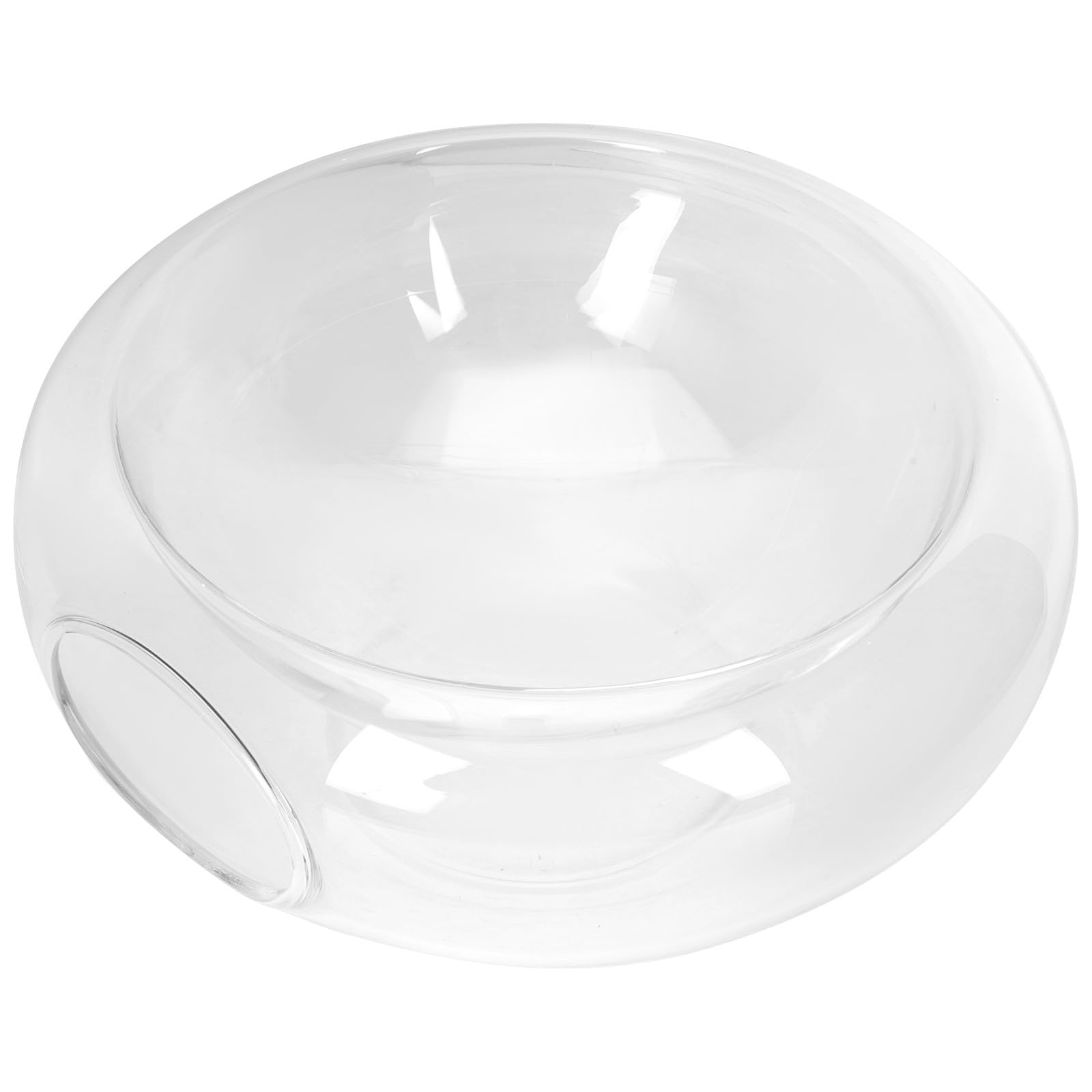 FOMIYES Ciotola Salad Bowl in Vetro Borosilicato Alto, Rotonda | Trasparenza Cristallina, Superficie Liscia e Pulizia Semplice, Lavorazione Curata per Uso Quotidiano