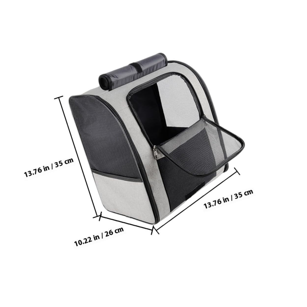 Mobestech Katzentragetasche mit Atmungsaktivem Design Haustierrucksack für Reisen und Ausflüge Robustes Material Verstellbare Schultergurte für Bequemen