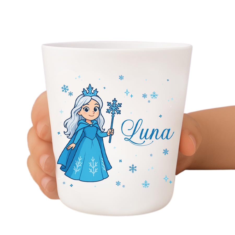 Générique Gobelet enfant personnalisé – Incassable et sans BPA – Prénom + illustration – Résistant aux chocs – Crèche, école, maison – 236 ml...