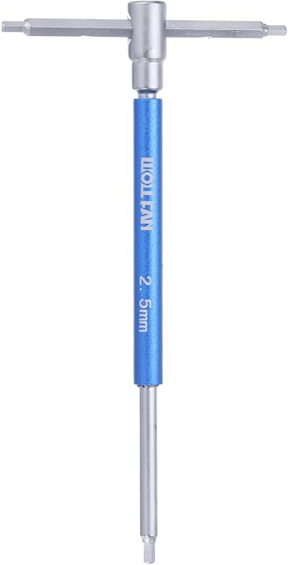 Chave Allen hexagonal métrica HARFINGTON com cabo deslizante em T, 2,5 mm